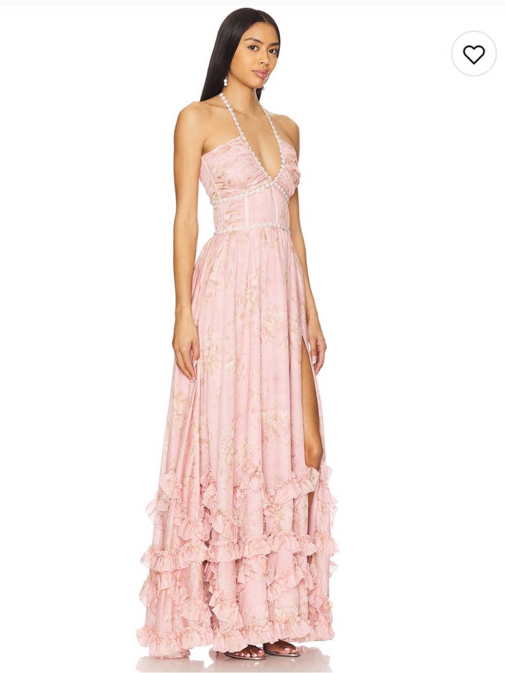V. Chapman  Scarlette Gown in Light Pink Tapestry Rose